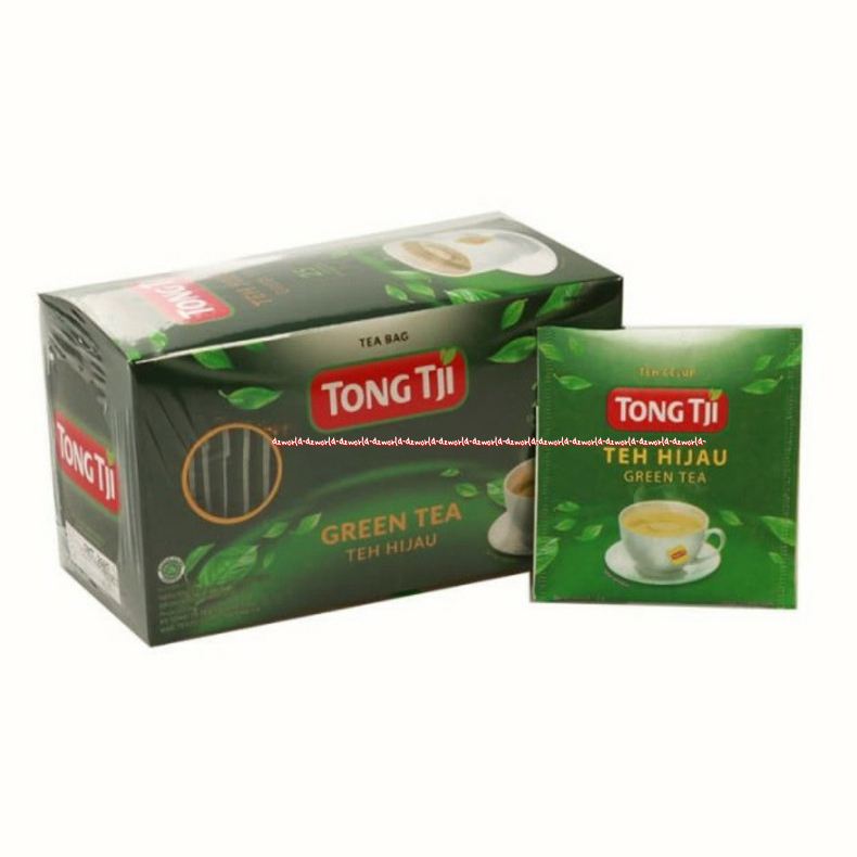 Tong Tji Green Tea 25bag Teh Hijau Green Tea Teh Celup Greentea Dengan Kantong Teh Tongtji Thong Tji Kemasan Sachet