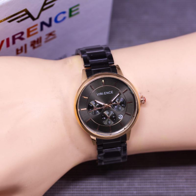 Jam Tangan Wanita Virence Analog Stainles Steel Jam Tangan Fashion Waterproof