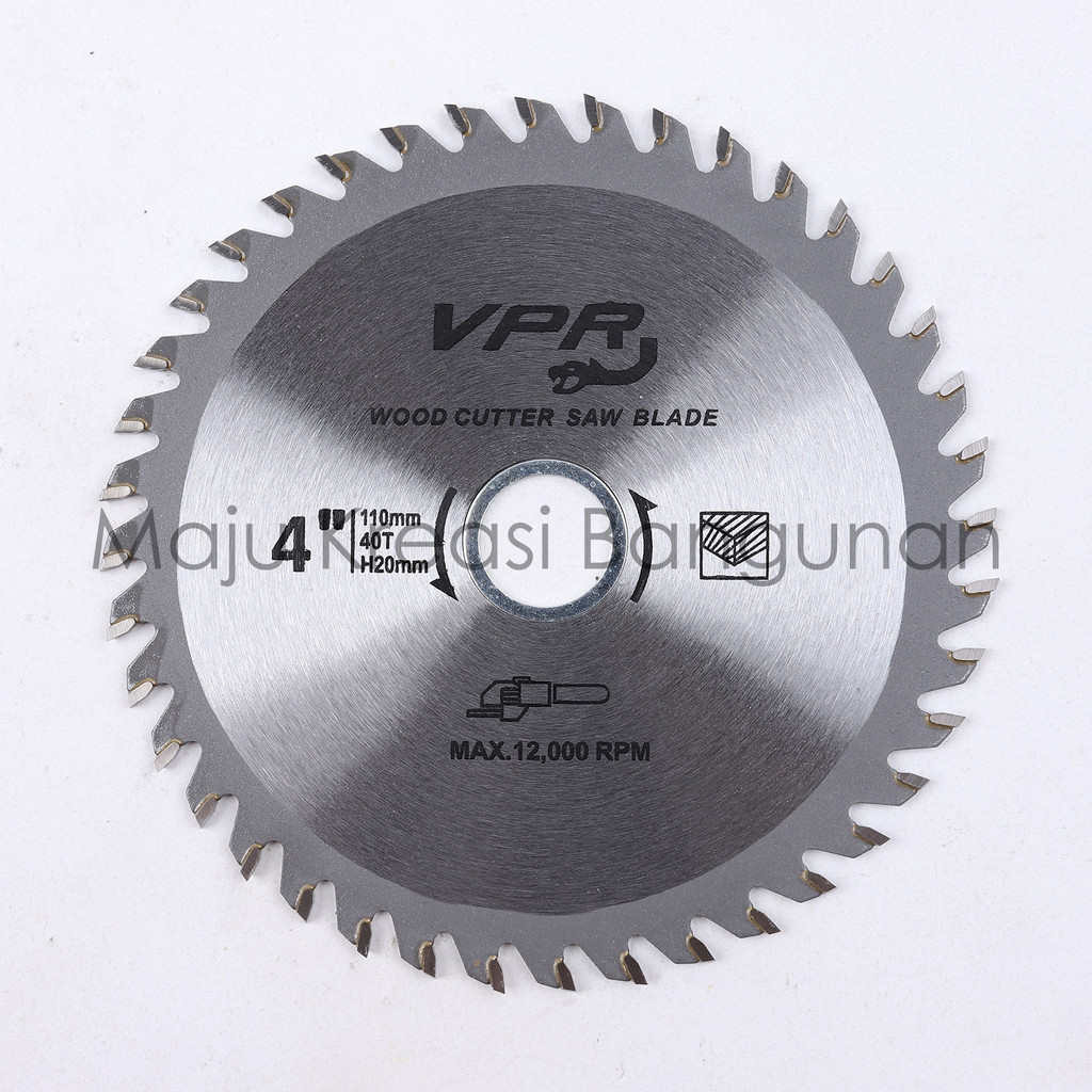 Circular Saw Blade Mata Potong Gergaji Kayu Pisau Gerinda Gurinda 4&quot; Inch 40 T Inci 4Inch 40T VPR