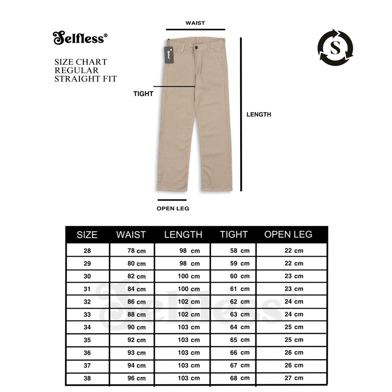 Selfless - Celana Chino Panjang Reguler Straight Loose Fit Standar Pria Fatigue Chino Work Pants Chinos Cinos Baggy Gober Komprang Kombor Panjang Pria Hitam Abu Hijau Army Mocca Cream