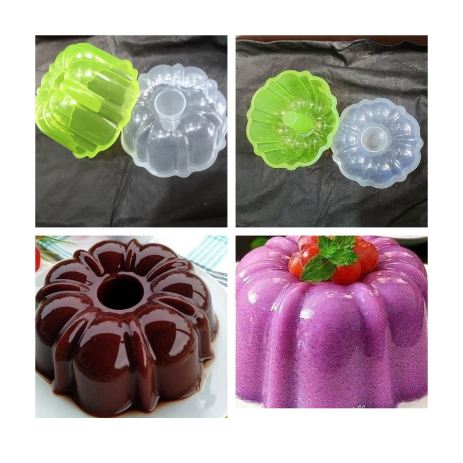 Cetakan Agar Puding America Kecil Mini Loyang Puding Plastik