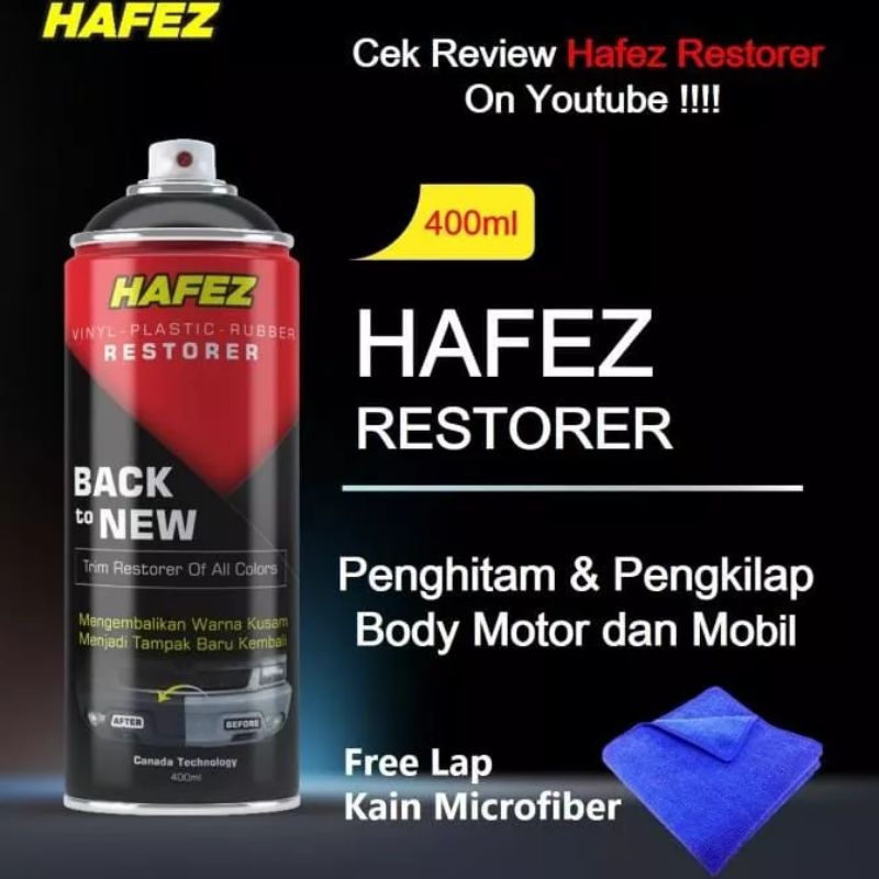 HAFEZ RESTORER Pengkilap & Penghitam Body Motor.