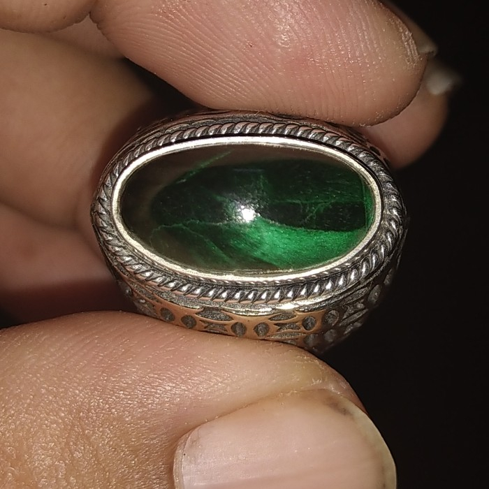 BULU MERAK 3D LUSTER MALACHITE GOYANG