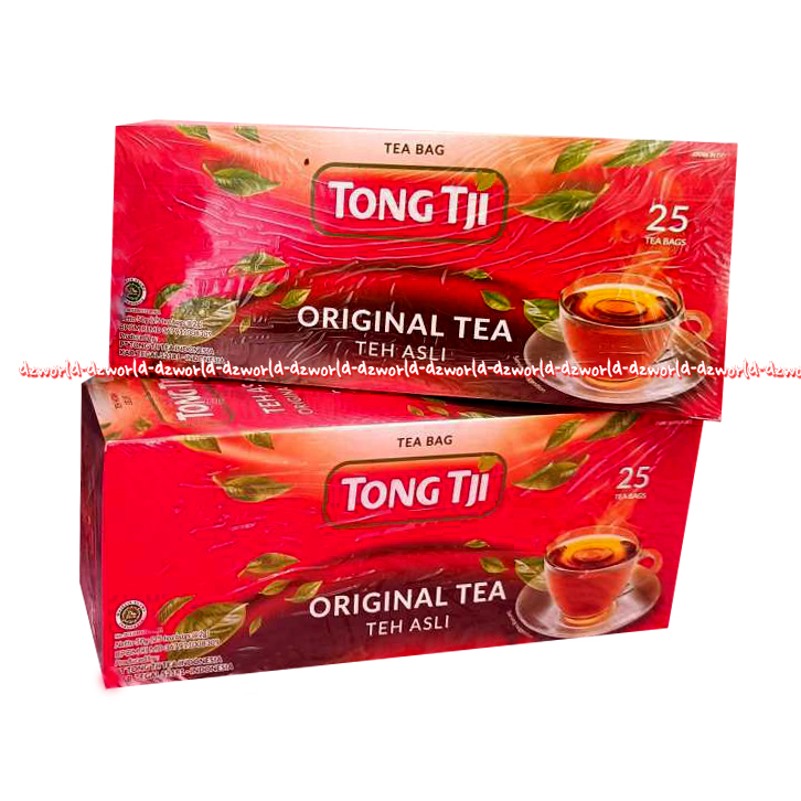 Tong Tji Teh Asli 25sachet Minuman Teh Original Telup Tongji Kemasan Merah Daun Teh Hitam Thong Tji Amplop Black Tea