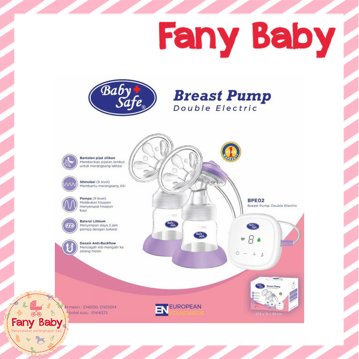 BABY SAFE BREAST PUMP DOUBLE ELECTRIC / BPE02