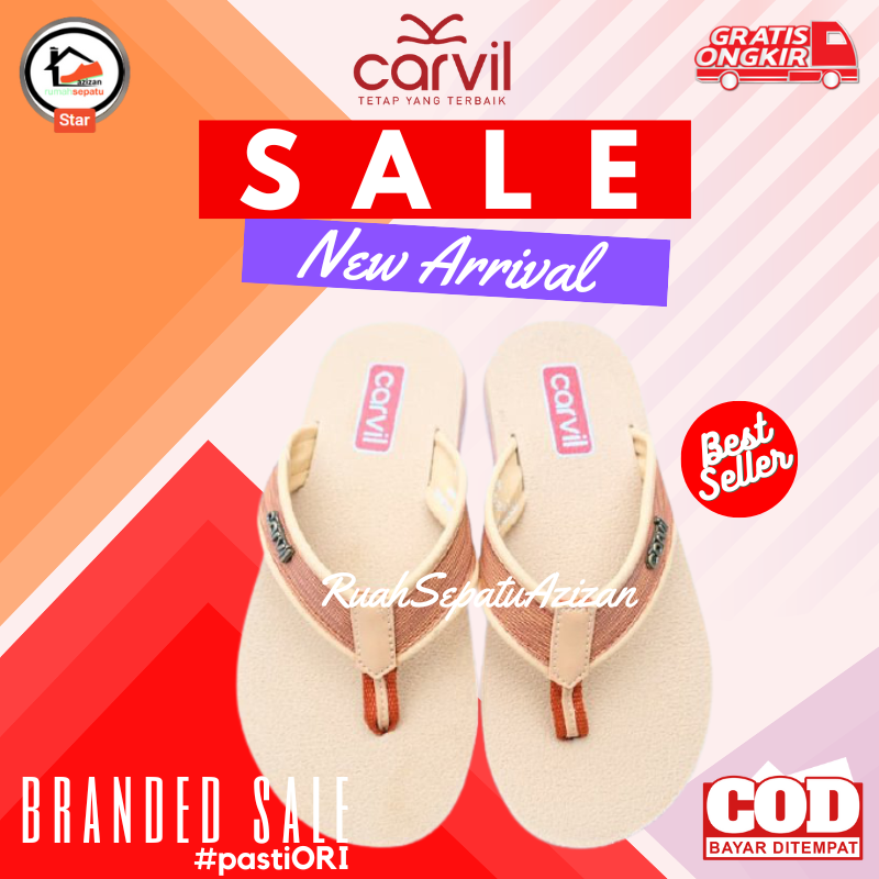Sandal Anak Carvil Raiden Kitten TP 33-37 Sandal Fashion Jepit Flat ORIGINAL MURAH