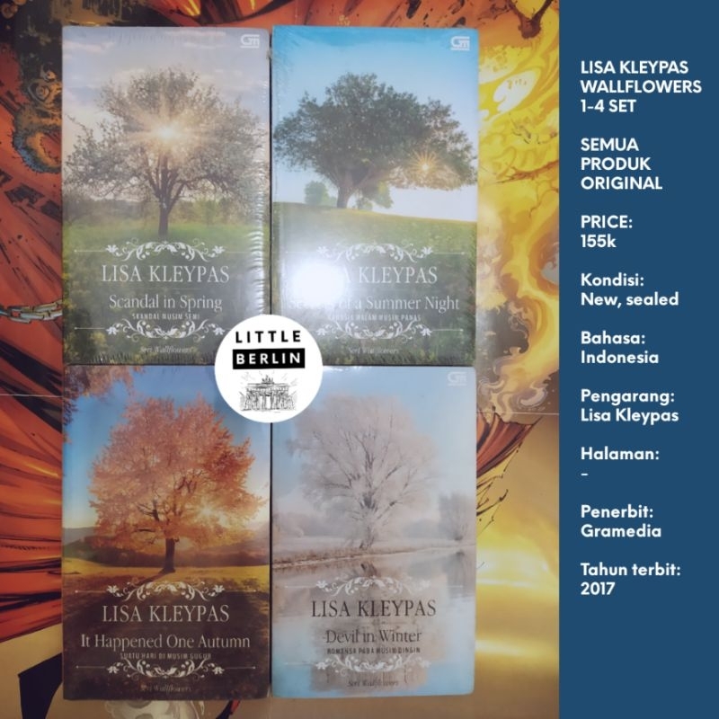 Novel Lisa Kleypas Seri Wallflower (Paket) Original Scandal In Spring Secrets of a Summer Night It H