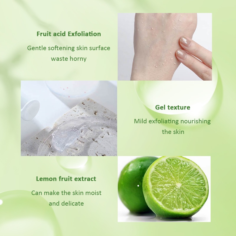 EXFOLIATING GEL WAJAH LEMON 60g FACIAL PERONTOK DAKI GLOWING ORIGINAL