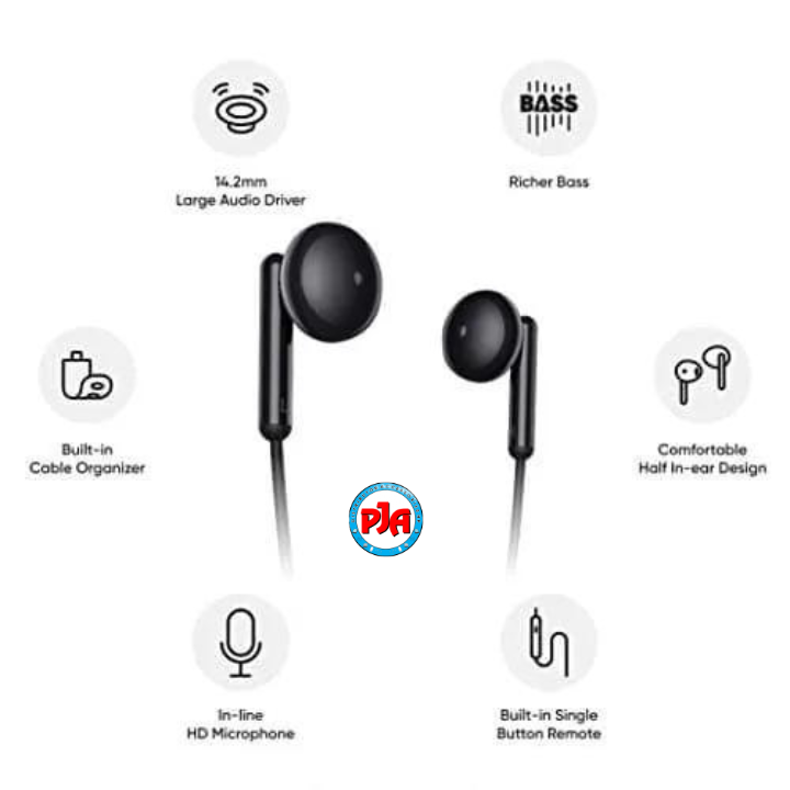 Headset Earphone Handsfree Hf Realme Buds Classic Original Bass