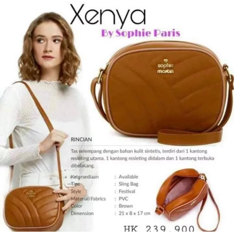 tas slempang Xenya bag Sophie martin promo