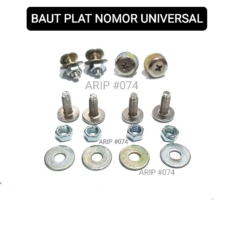 [PROMO] BAUT PLAT NOMOR UNIVERSAL BAUT PLAT NOMOR MOTOR ATAU MOBIL BAUT MUR RING SET PLAT NOMOR
