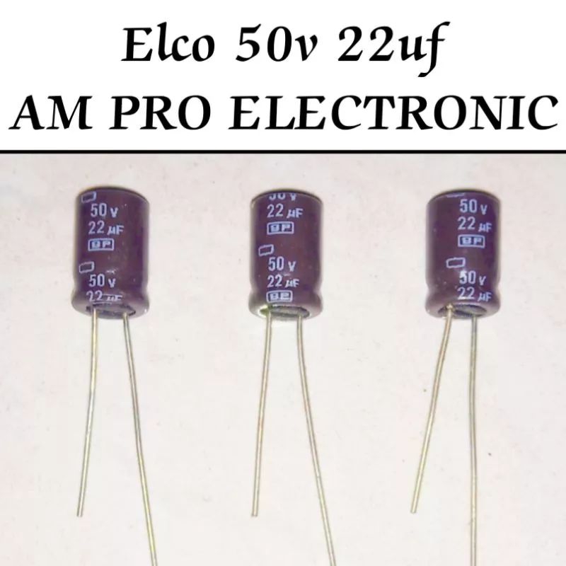 Elco 50v 22uf Elko BP Bipolar / Nonpolar