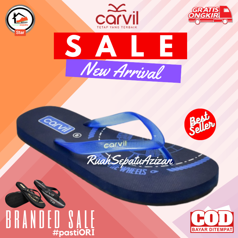 Sandal Flip Flop Pria | Carvil Sailor-M | Hype-M | Bolder-M | Bryan-M | Tomiya-M | CARVIL ORIGINAL