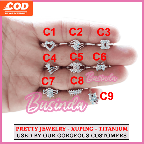 Cincin Anak Perempuan 1 - 12 Tahun Perhiasan Xuping Titanium Anti Karat Penganti Emas