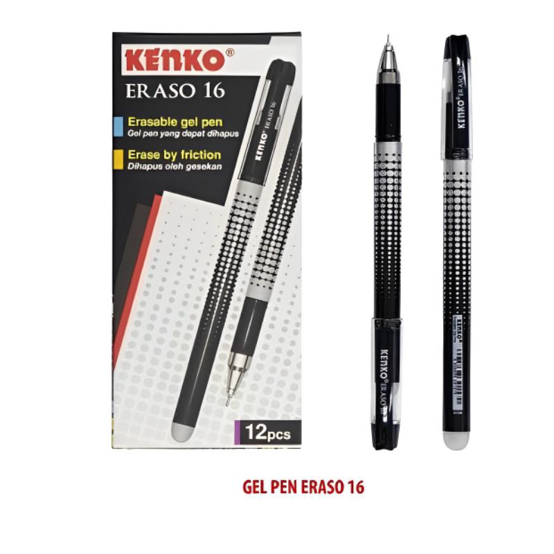 

PULPEN GEL HAPUS KENKO ERASO 16 (1PAK/12PCS)