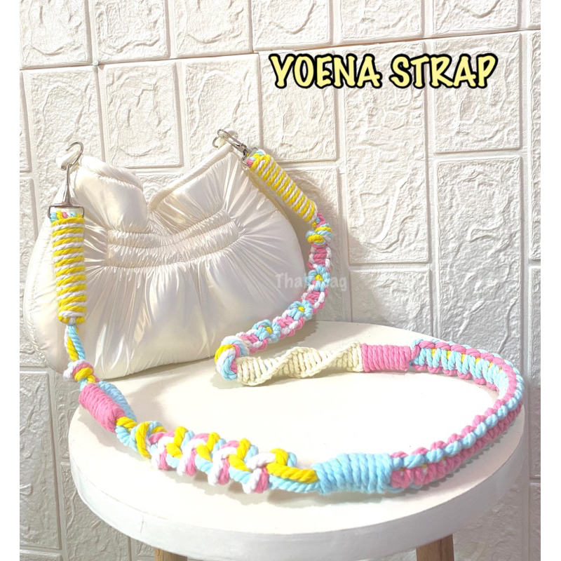 STRAP BAG MACRAME YOENA BY THALIABAG // PARACODE// HANDMADE// TAS WANITA // KEYCHAIN // COD