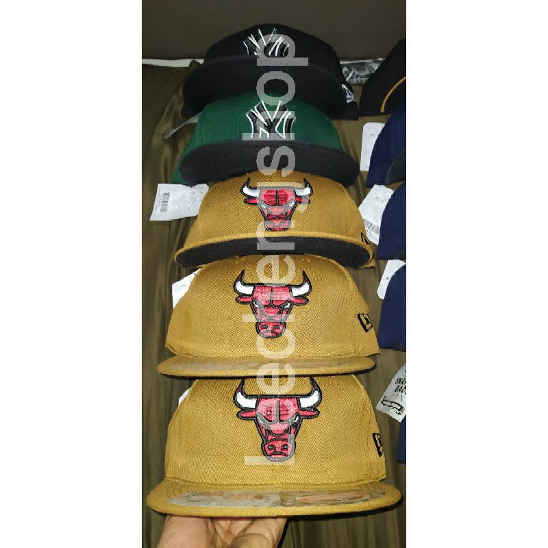 Topi chicago bulls gambar banteng dan NY