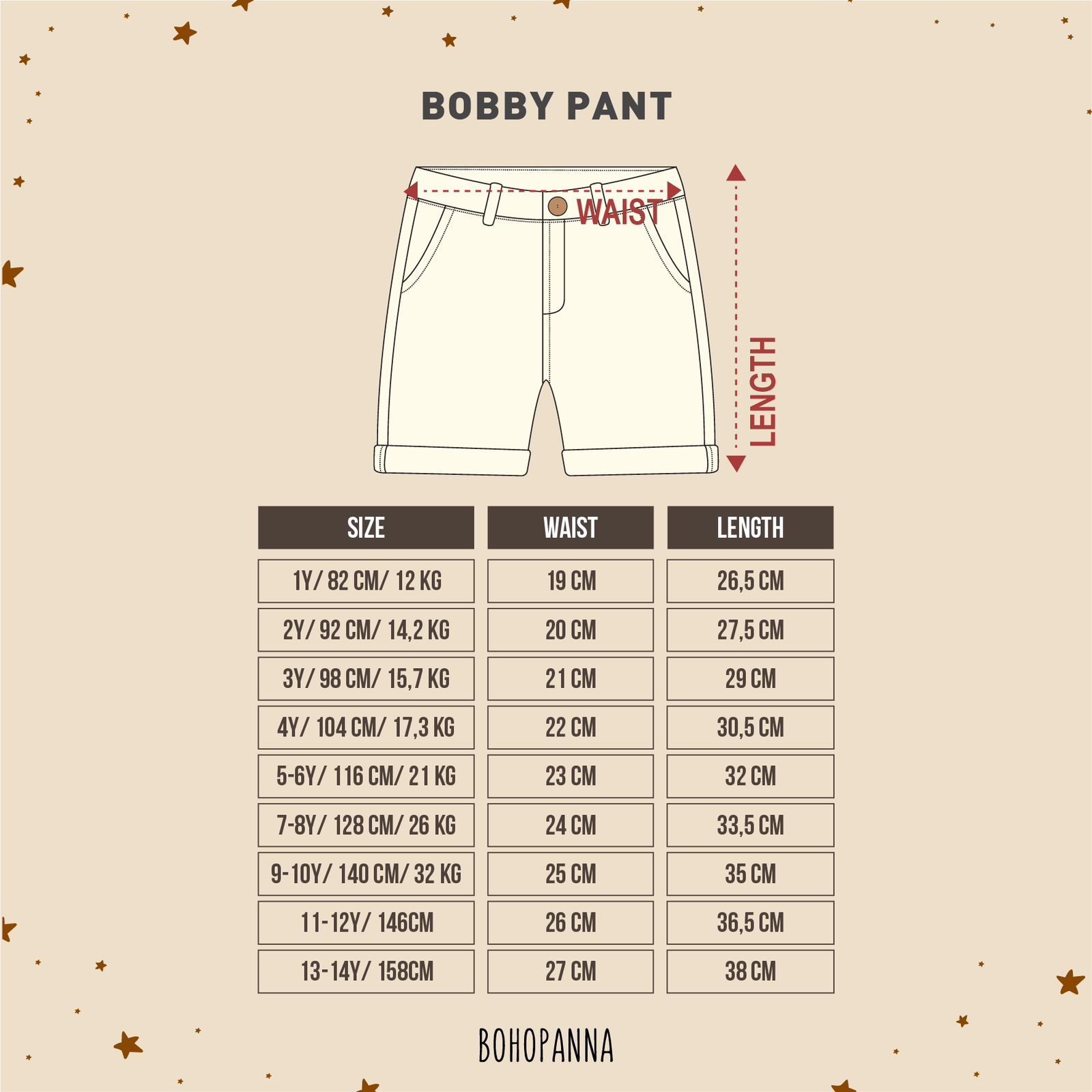 BOHOPANNA BOBBY PANT /CELANA CHINOS ANAK LAKI-LAKI BOHOPANNA / CELANA ANAK/ Celana ANAKe