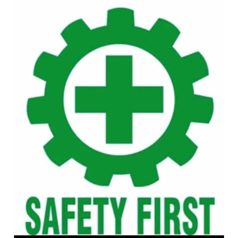 stiker cutting safety first untuk helm proyek