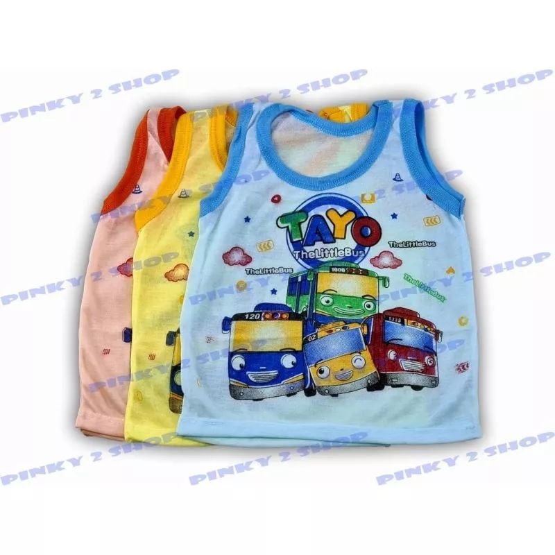 Kaos Dalam Singlet Anak Laki-laki Motif Kartun