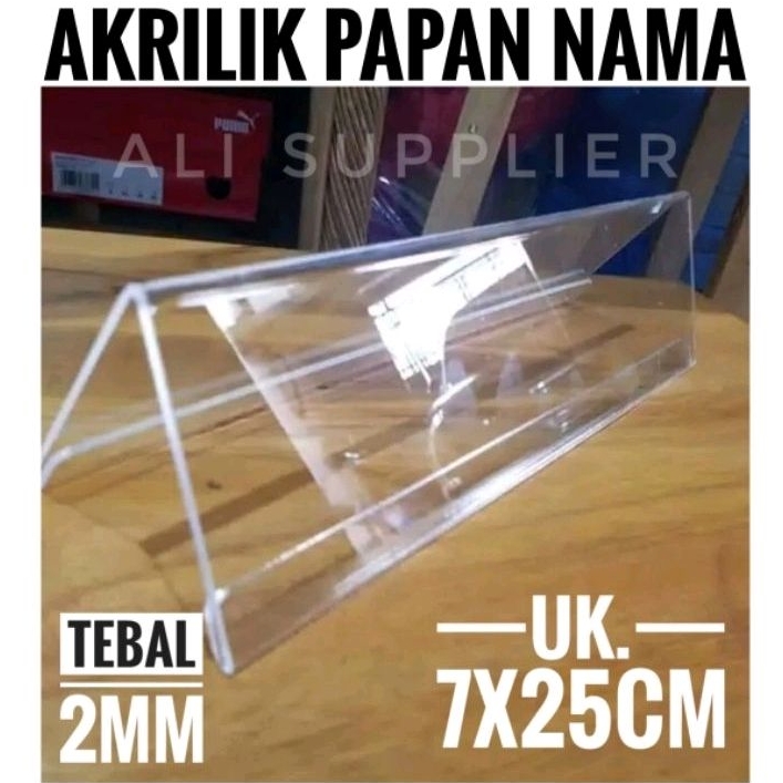 SIGN HOLDER AKRILIK / ACRYLIC PAPAN NAMA MEJA / TEND CARD AKRILIK MURAH