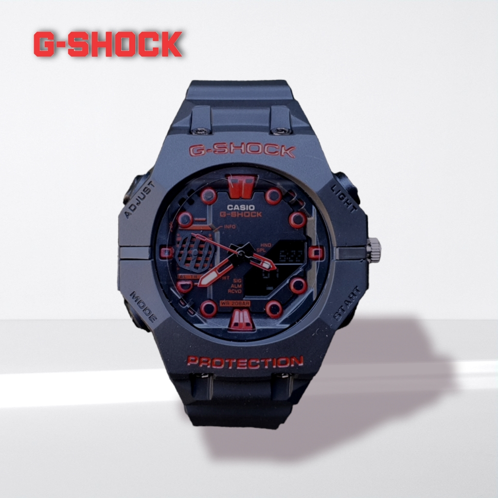 Jam tangan pria casio gshock GA1000 dual time water resist jam sport pria