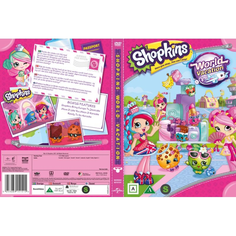 DVD SHOPKINS WORLD VACATION - CD DVD ANIMASI ANAK-ANAK - CD DVD KARTUN ANAK-ANAK TERBARU