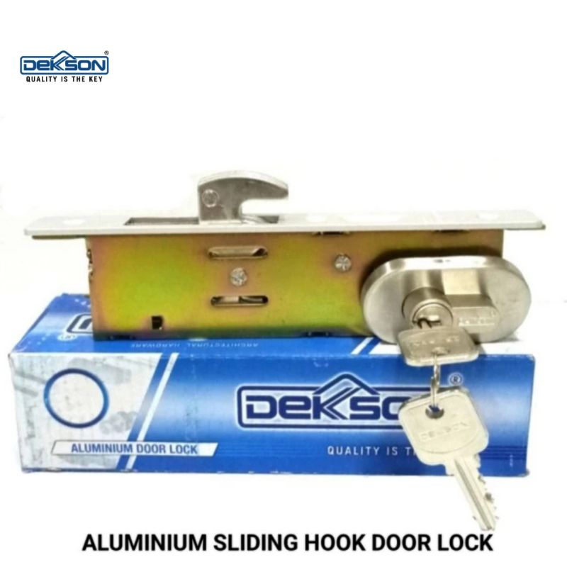 Kunci Pintu Sliding Aluminium Kait/Hook Besar Dekkson KC DKS 87130