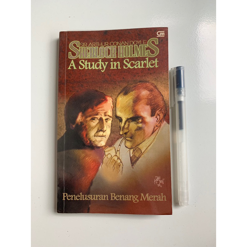 (NOVEL BEKAS) Sherlock Holmes - A Study in Scarlet (Penelusuran Benang Merah by Sir Arthur Conan Doy