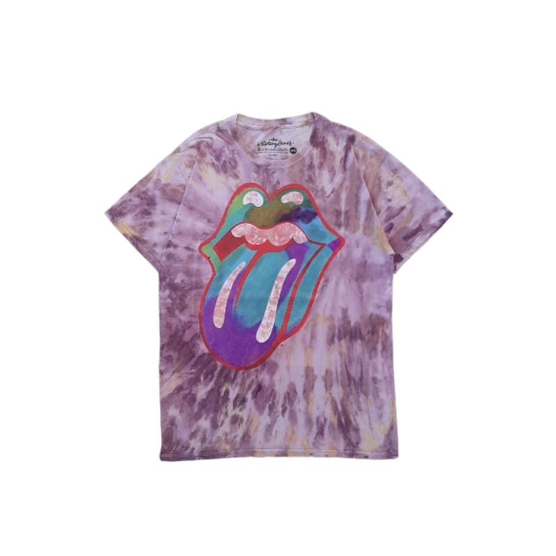 Kaos Tie Dye Rolling Stones