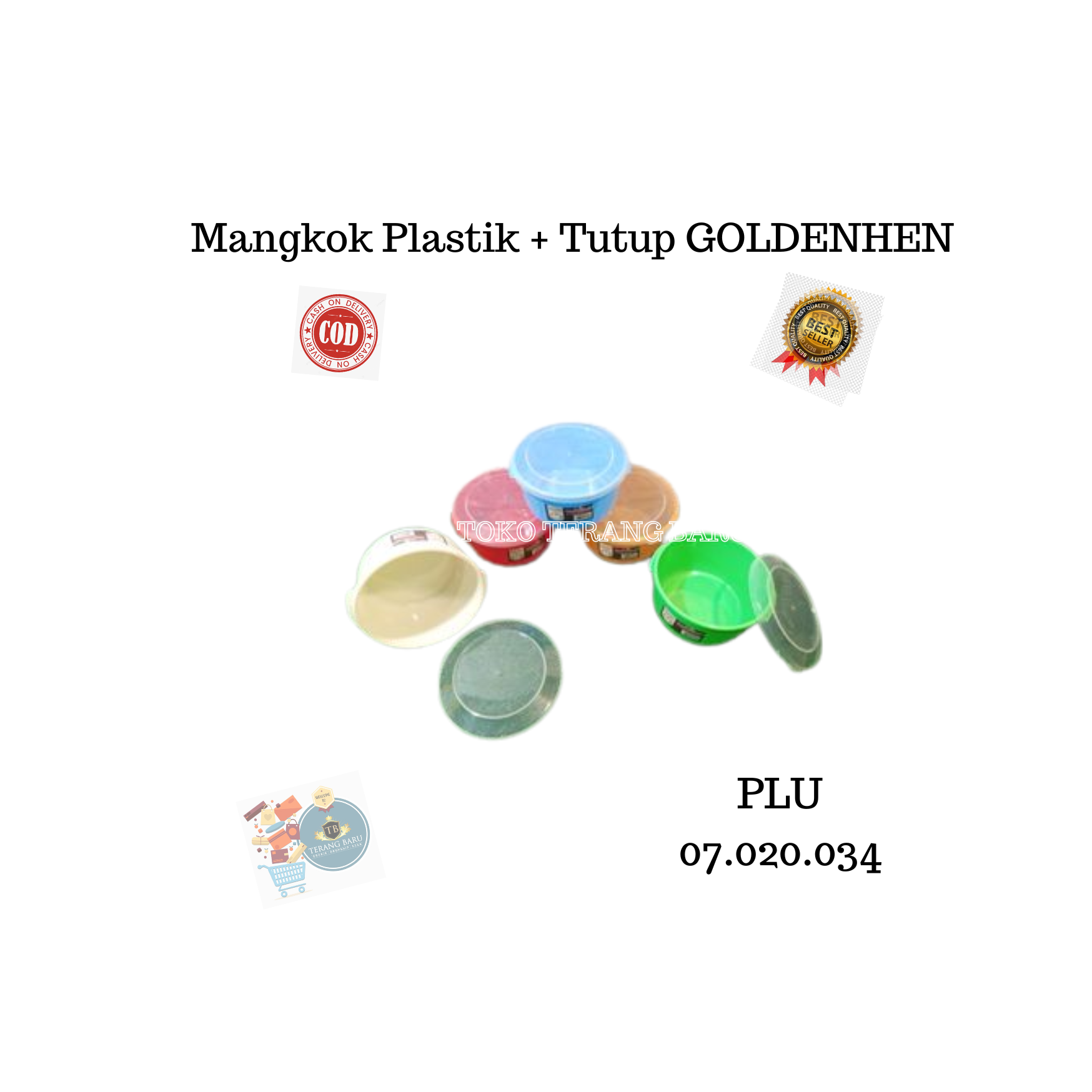 MANGKOK PLASTIK TUTUP GOLDENHEN | MANGKOK KUAH TUTUP | MANGKOK PLASTIK | MANGKOK TUTUP | MANGKOK TUT