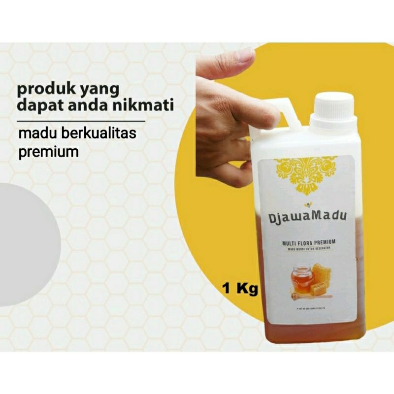 Madu Asli 100% Murni Raw Honey Nektar Multiflora 1kg Promo