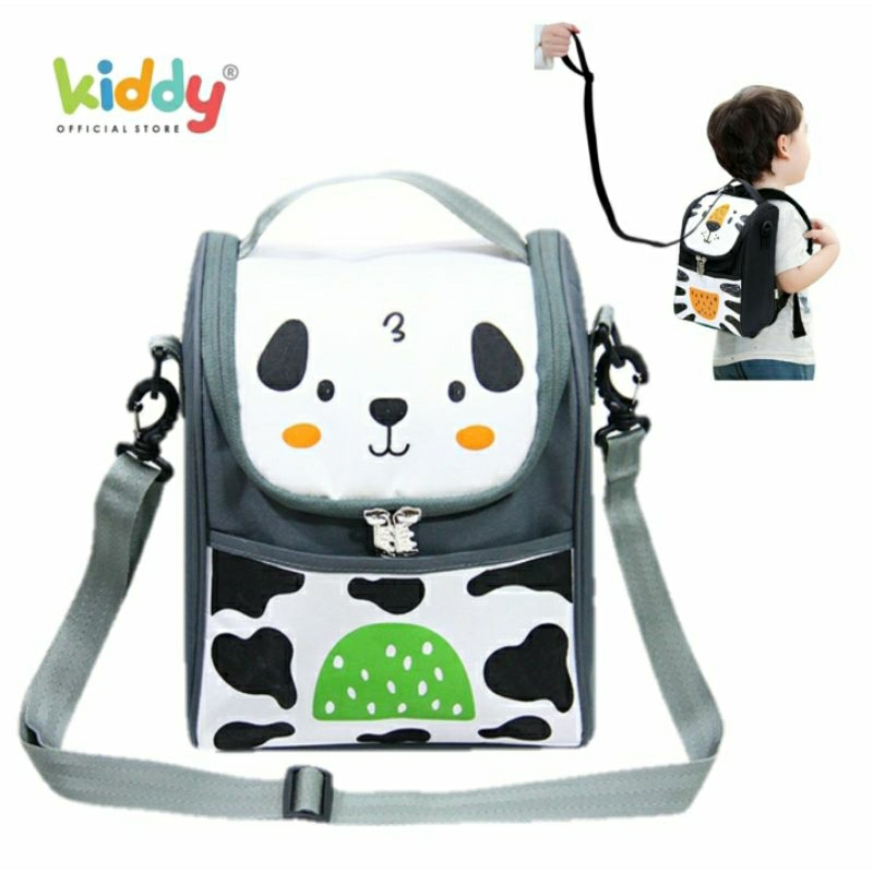 Kiddy Cutie Pets Anti Lost Kids Backpack 25x30x12cm | Tas Bayi Anak Multifungsi | Ransel Bayi Kids Mom