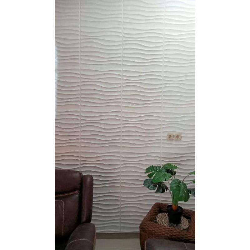 PANEL 3D ORNAMEN DINDING WALLPAPER DINDING BETON