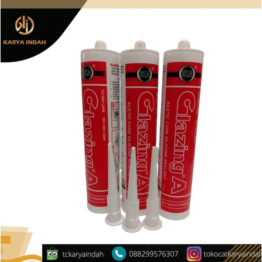 GLAZING SEALENT / SILICON LEM KACA - Putih