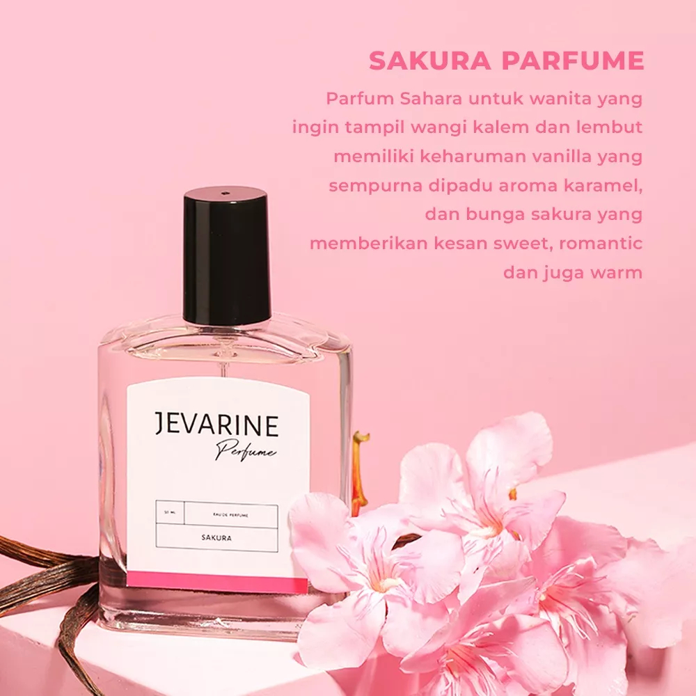 JEVARINE Lemme Misk Sahara Sakura Perfume - Parfum Wangi Bunga Lembut Sahara Sakura Pria Wanita