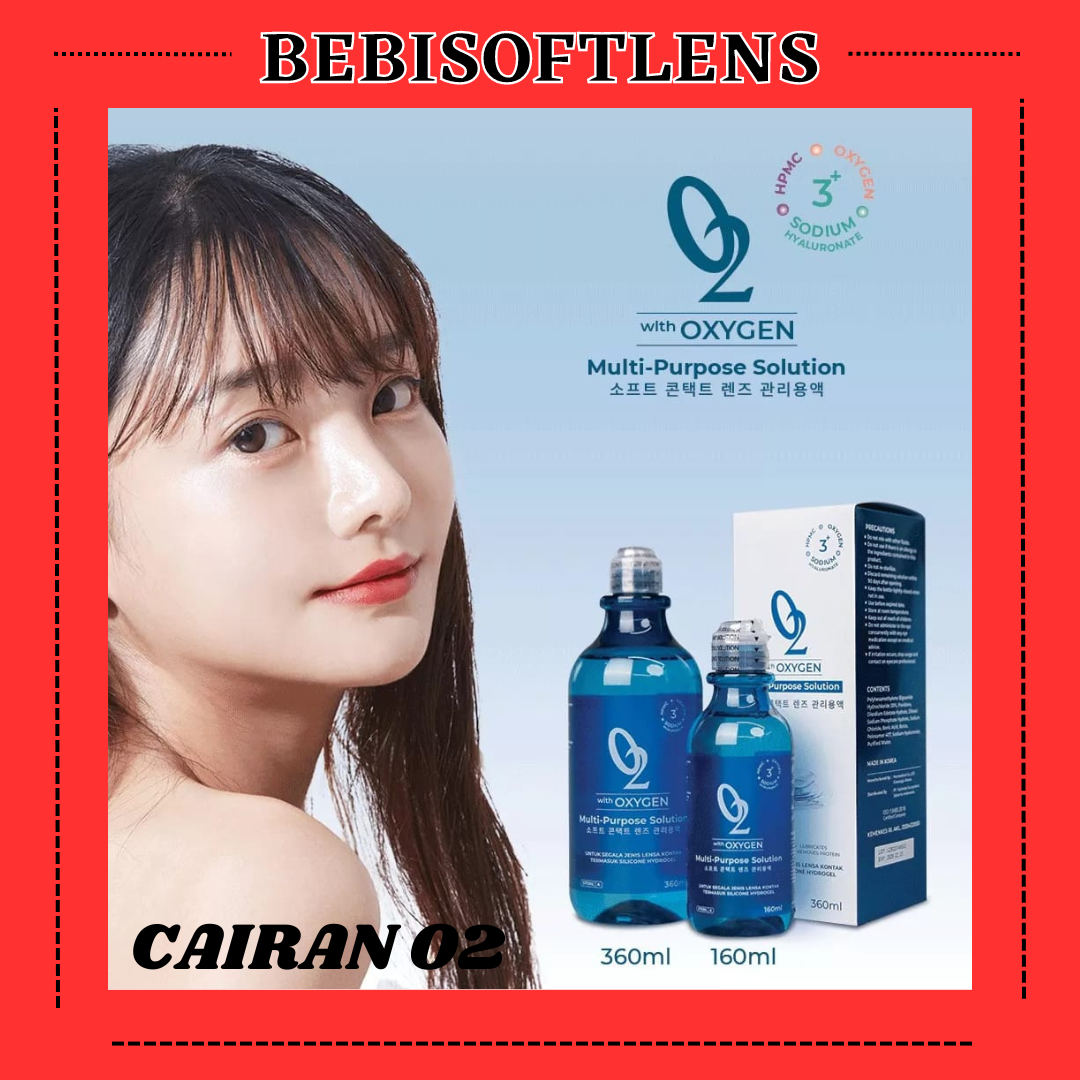 CAIRAN OMEGA O2 160ML NEW WITH OXYGEN CAIRAN SOFTLENS PEMBERSIH / BB
