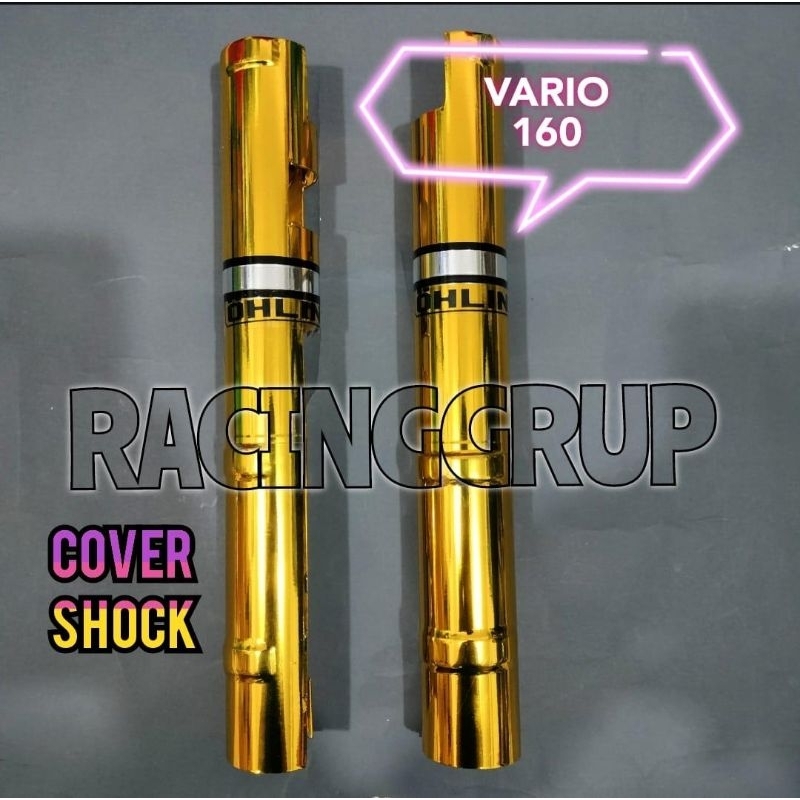 COVER SHOCK DEPAN ALL NEW VARIO 160 CBS&amp;ABS FULL SAMPAI BAWAH GOLD