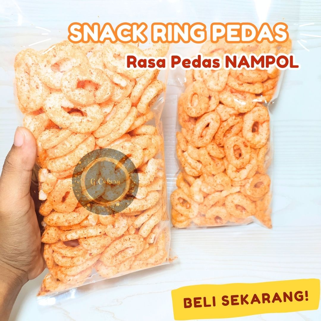 

Kerupuk Snack Ring Koin Pedas 125gr