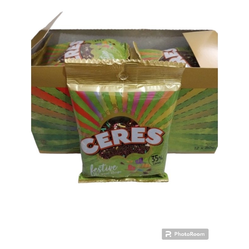 

mesis ceres 80gr dark chocolate,festive dan classic