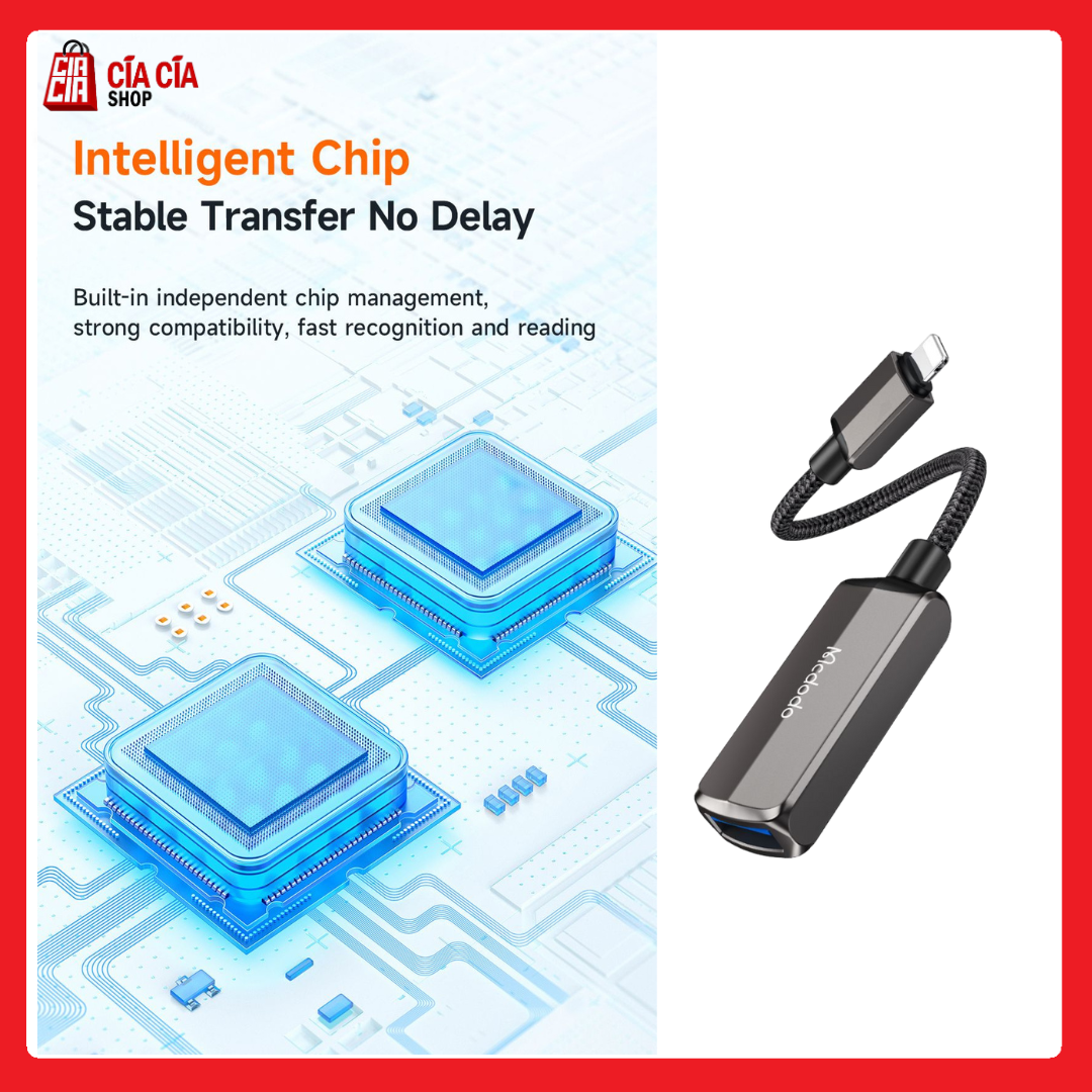 MCDODO CA-2690 Converter OTG USB 3.0 To Lightning Charger Iphone Ipad Adapter 2 in 1 Lightning To USB OTG Iphone
