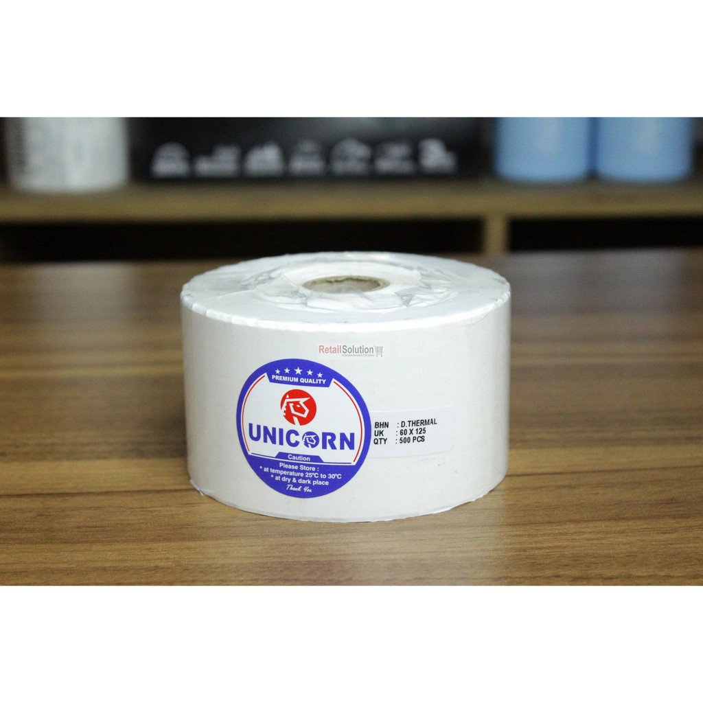 Stiker Barcode Label Thermal - 60x125 mm / 60x125mm / 60 x 125 mm