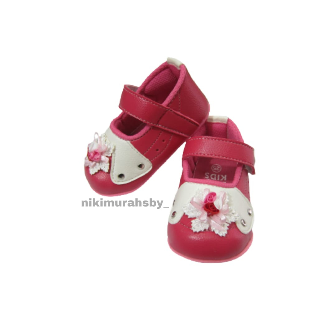 Eco Kids - sepatu anak perempuan motif bunga Polos