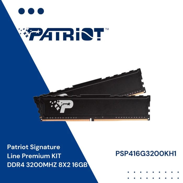 RAM Patriot Signature Premium DDR4 16GB (2x8GB) 3200MHz PC4-25600