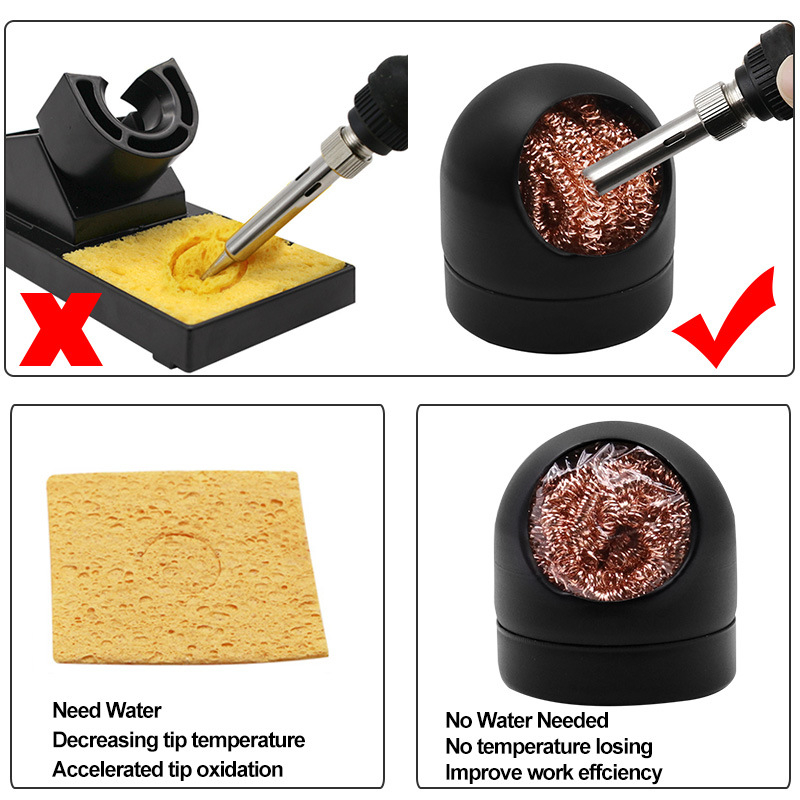 KAWAT PEMBERSIH TIMAH MATA SOLDER KAWAT + TEMPAT