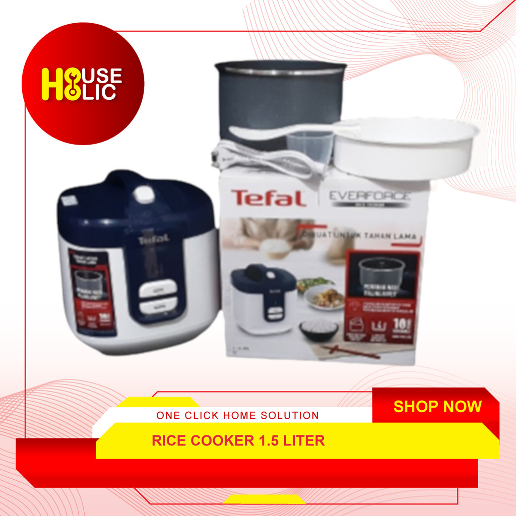 Tefal Rice Cooker 1.5 Liter / Penanak Nasi 9 Cup Everforce Magic Com