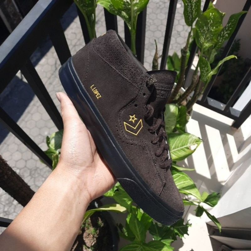 Converse One Star Pro Mid Louie Lopez Brown Velvet