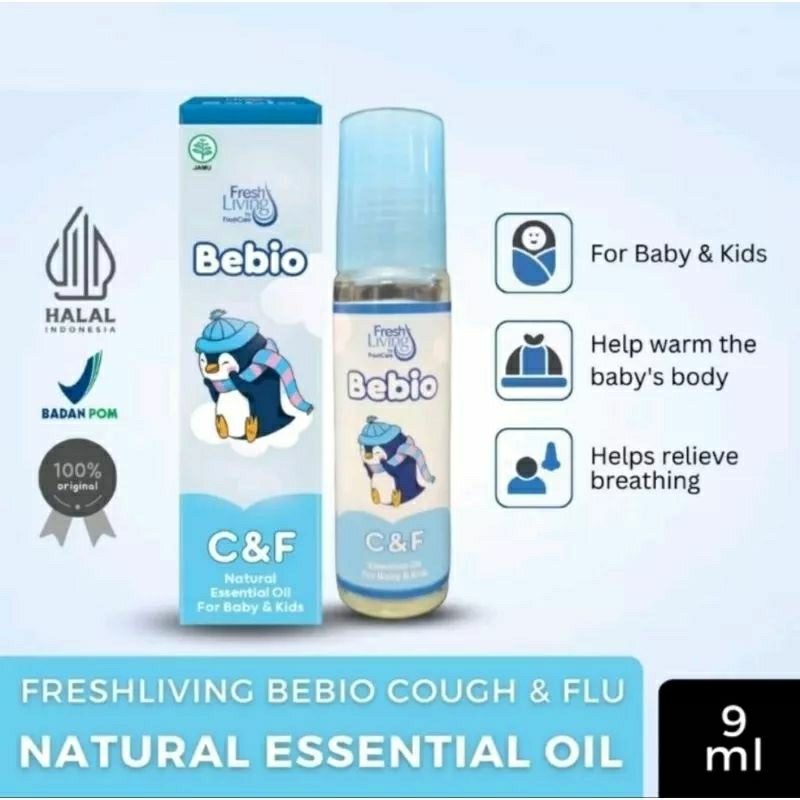 Bebio essential oil for baby 9ml CF /Tummy fungsi sama spt Cessa, freshcare baby