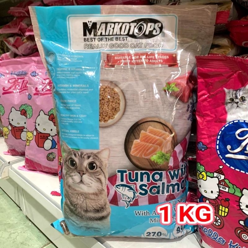 Markotops cat food 1 kg makanan kucing markotop - repack 1kg - Tuna salmon