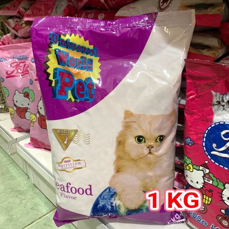 Makanan Kucing Universal Cat Seafood Repack 1kg/ Universal Cat Adult